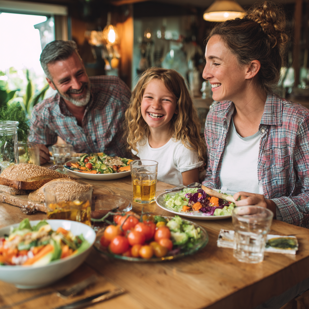 Group of happy Polish people celebrating healthy lifestyle transformation